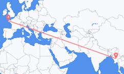 缅甸出发地 奈比多飞往缅甸目的地 布雷斯特的航班