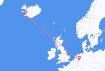 Vluchten van Reykjavík, IJsland naar Düsseldorf, Duitsland
