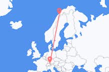 Flyg från Friedrichshafen till Narvik