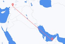 Flyg från Abu Dhabi, Förenade Arabemiraten till Gaziantep, Turkiet