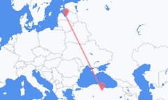 Loty z Riga, Łotwa do Tokata, Turcja