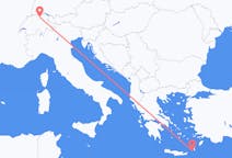 Flyg från Kasos, Grekland till Zürich, Schweiz