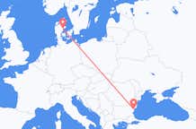 Vluchten van Aarhus, Denemarken naar Varna, Bulgarije