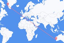 Flyrejser fra Perth, Australien til Maniitsoq, Grønland