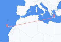 Flights from Valverde, Spain to Heraklion, Greece