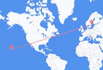 Flyg från Kailua, USA till Stockholm, Sverige