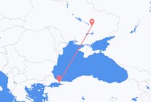 Fly fra Dnipro til Istanbul