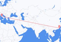 Flyreiser fra Xiamen, Kina til Roma, Italia