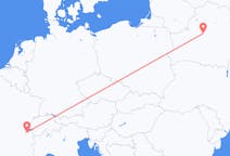 스위스발 제네바, 벨라루스행 민스크 항공편