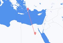 Fly fra Asyut til Rhodes