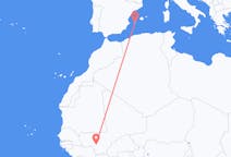 Flyg från Bamako, Mali till Ibiza, Spanien