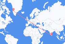 Flyreiser fra Colombo, Sri Lanka til Kangerlussuaq, Grønland