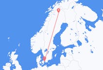 Flüge von der Stadt Kopenhagen in die Stadt Kiruna