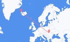 Flights from the city of Satu Mare, Romania to the city of Ísafjörður, Iceland