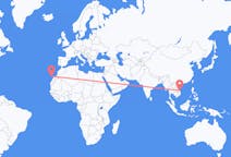 Flyreiser fra Chu Lai, Vietnam til Las Palmas, Spania