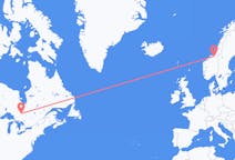 Flyreiser fra Timmins, Canada til Trondheim, Norge