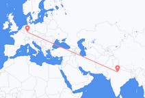 Vluchten van Gwalior, India naar Frankfurt, Duitsland