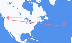 Flyreiser fra Lewiston, USA til Terceira, Portugal