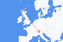 Flyrejser fra Milano, Italien til Inverness, Skotland