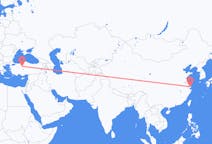 Flyg från Shanghai, Kina till Ankara, Turkiet