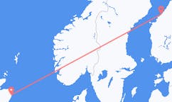Flyreiser fra Aberdeen, Skottland til Karleby, Finland