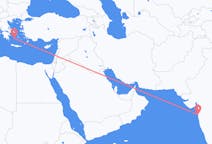 出发地 印度出发地 孟买目的地 希腊Milos的航班