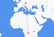 Flyrejser fra Dundo, Angola til Graz, Østrig