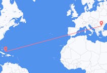 Flyreiser fra Spring Point, Bahamas til București, Romania