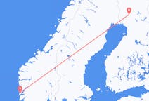 Fly fra Stord til Rovaniemi