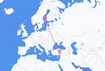 Flyreiser fra Mariehamn, til Adana