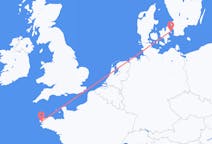 Loty z Brest, Francja z Kopenhaga, Dania