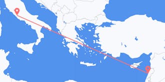 Flyg från Lebanon till Italien