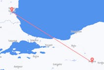 Flyreiser fra Burgas, Bulgaria til Ankara, Tyrkia