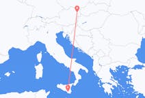 Flyreiser fra Comiso, Italia til Vienna, Østerrike