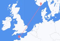 Loty z Saint Helier w Jersey do Kristiansand w Norwegii