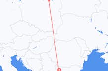 Flyrejser fra Szczytno, Polen til Sofia, Bulgarien