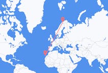 Flights from Sørkjosen, Norway to Las Palmas, Spain