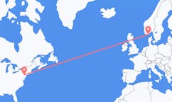 Loty z Allentown, Stany Zjednoczone do Kristiansand, Norwegia