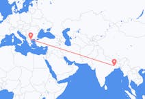 Vluchten van Durgapur, India naar Thessaloniki, Griekenland