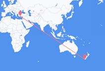 Vluchten van Invercargill, Nieuw-Zeeland naar Antalya, Turkije