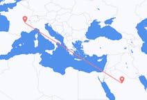 Flights from Ha il, Saudi Arabia to Lyon, France