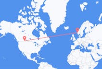 Flyreiser fra Medisinhatt, Canada til Bergen, Norge