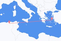 Vluchten van Constantine, Algerije naar Ikaria, Griekenland