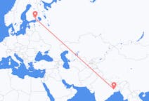 Flyrejser fra Durgapur, Indien til Lappeenranta, Finland