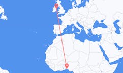 Flyrejser fra Lagos til Dublin
