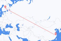 Flyg från Hangzhou till Kuopio