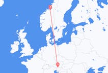 Flüge von Klagenfurt am Wörthersee, Österreich nach Trondheim, Norwegen