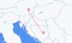Voos de Sarajevo para Graz