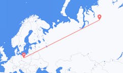 Flüge von der Stadt Norilsk in die Stadt Posen