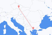 Fly fra Brno til Kavala